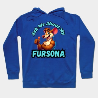 Ask Me About My Rat Fursona Furry Art Hoodie